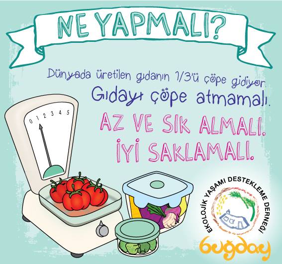 Gıdanın çöpe gitmemesi için 10 öneri